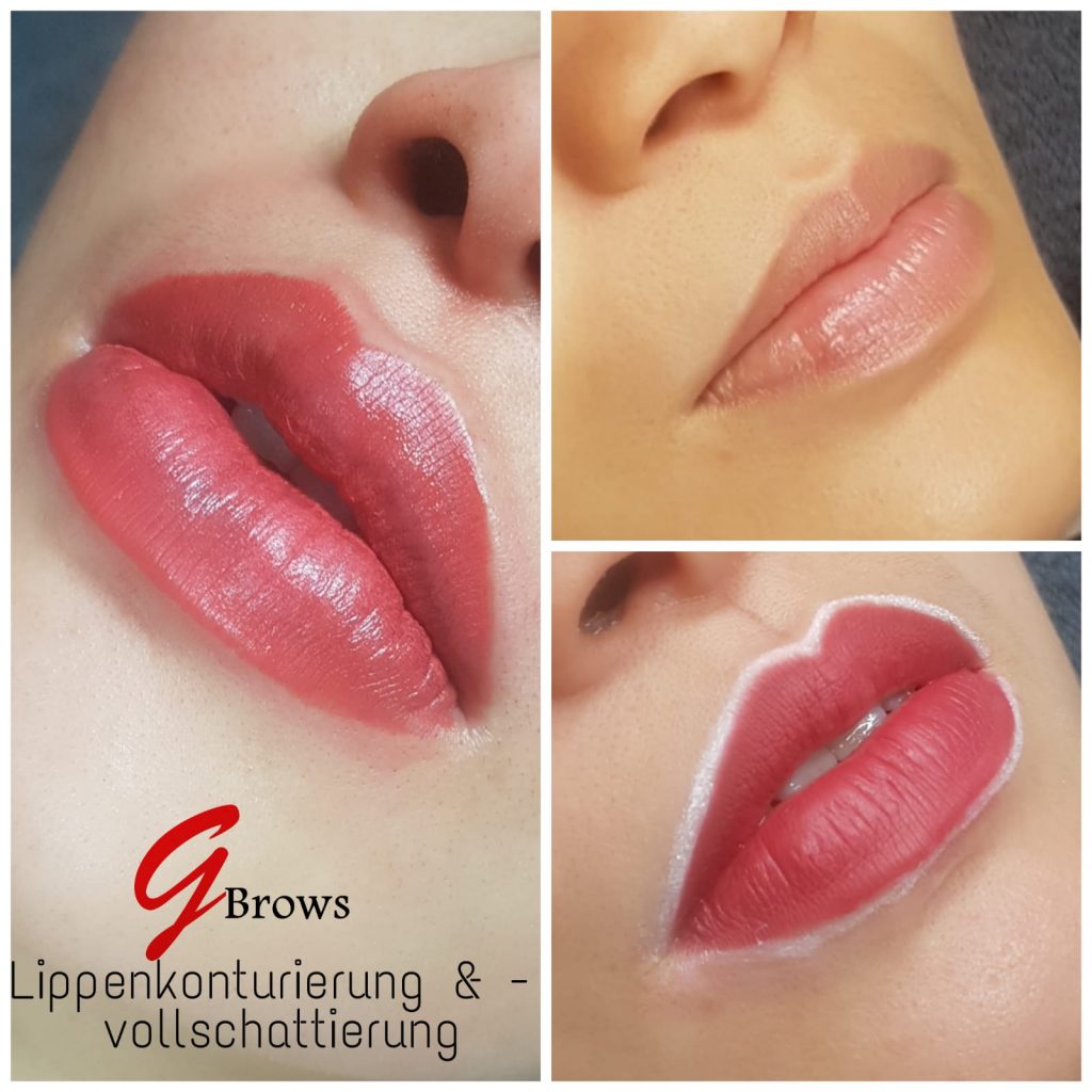 Lippen Pigmentierung Permanent Make Up Abheilung